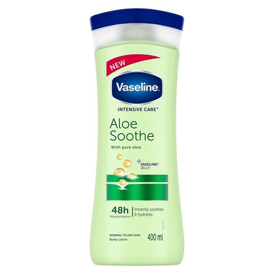 لوسیون بدن وازلین مدل aloe soothe 