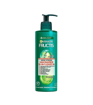 کرم مو 10 کاره بعد از حمام گارنیر مدل Grow Strong | سبز | 400 میلی لیتر | Garnier fructis grow strong 10 in 1 hair cream