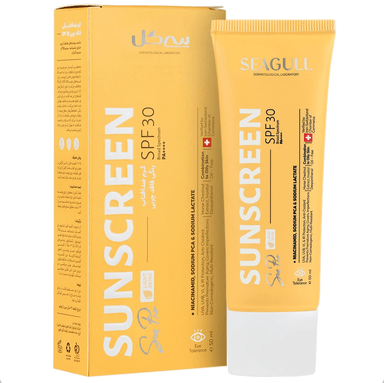 کرم ضد آفتاب رنگی SPF30 حاوی فیلترهای فیزیکی سی گل