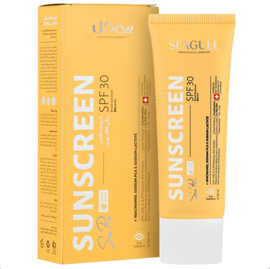 کرم ضد آفتاب رنگی SPF30 حاوی فیلترهای فیزیکی سی گل